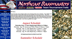 Desktop Screenshot of northeastbassmasters.com